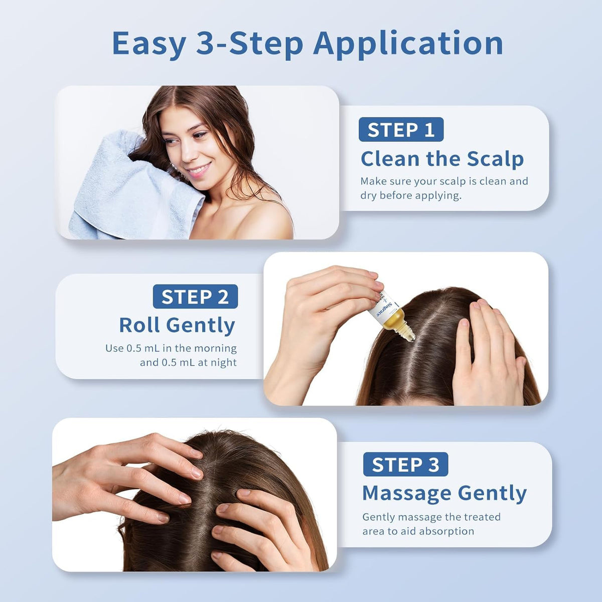 Hair Growth Serum, Biotin, Roll-On, Thinning Treatment, 30ml,