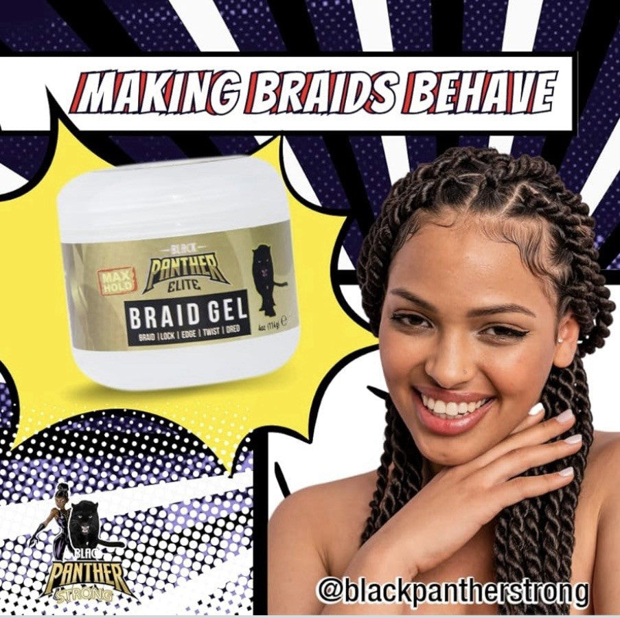 Edge Control Pomade for Braids Locs & Twists 3 Pack with Brush