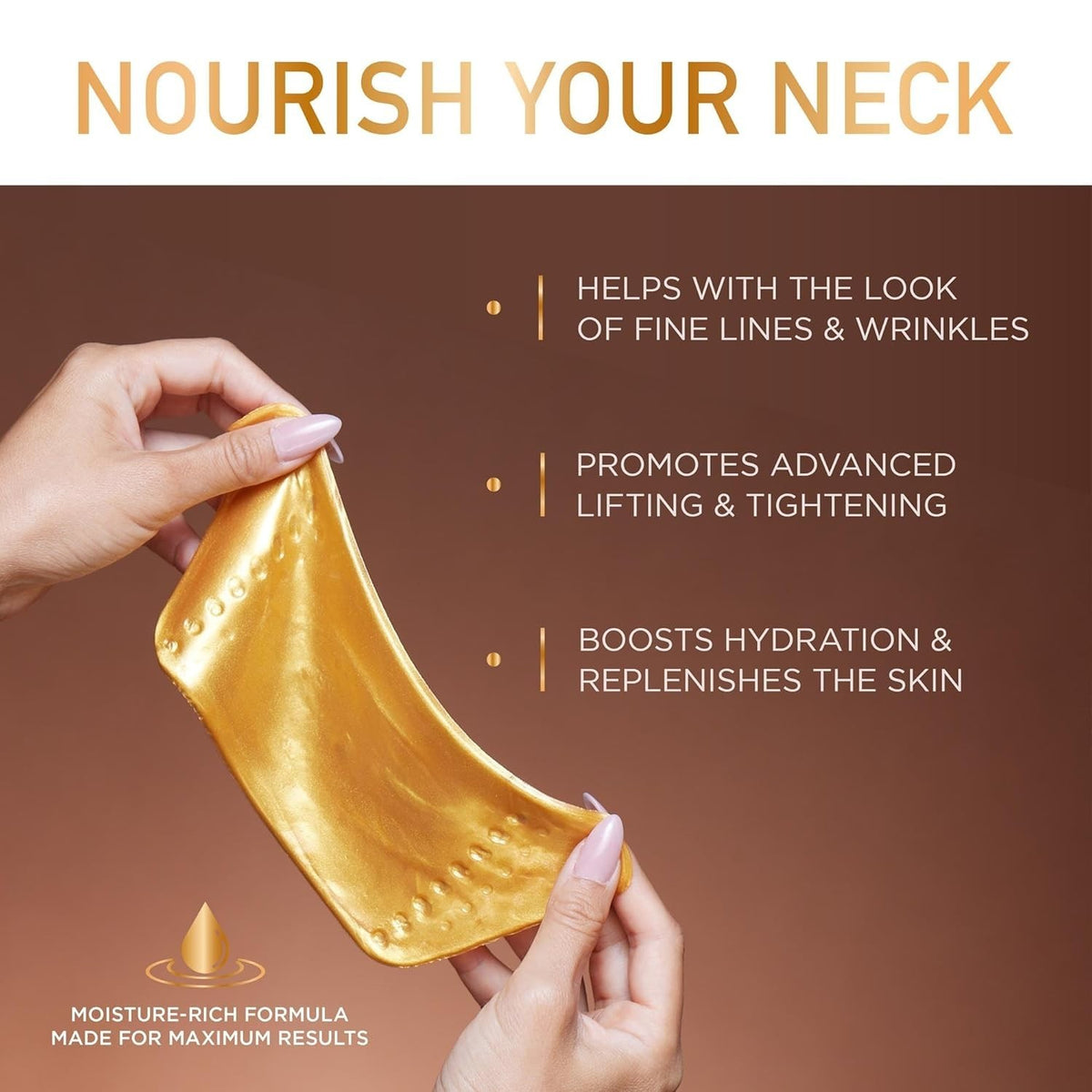 Golden Glow Neck Mask - 20 Pack
