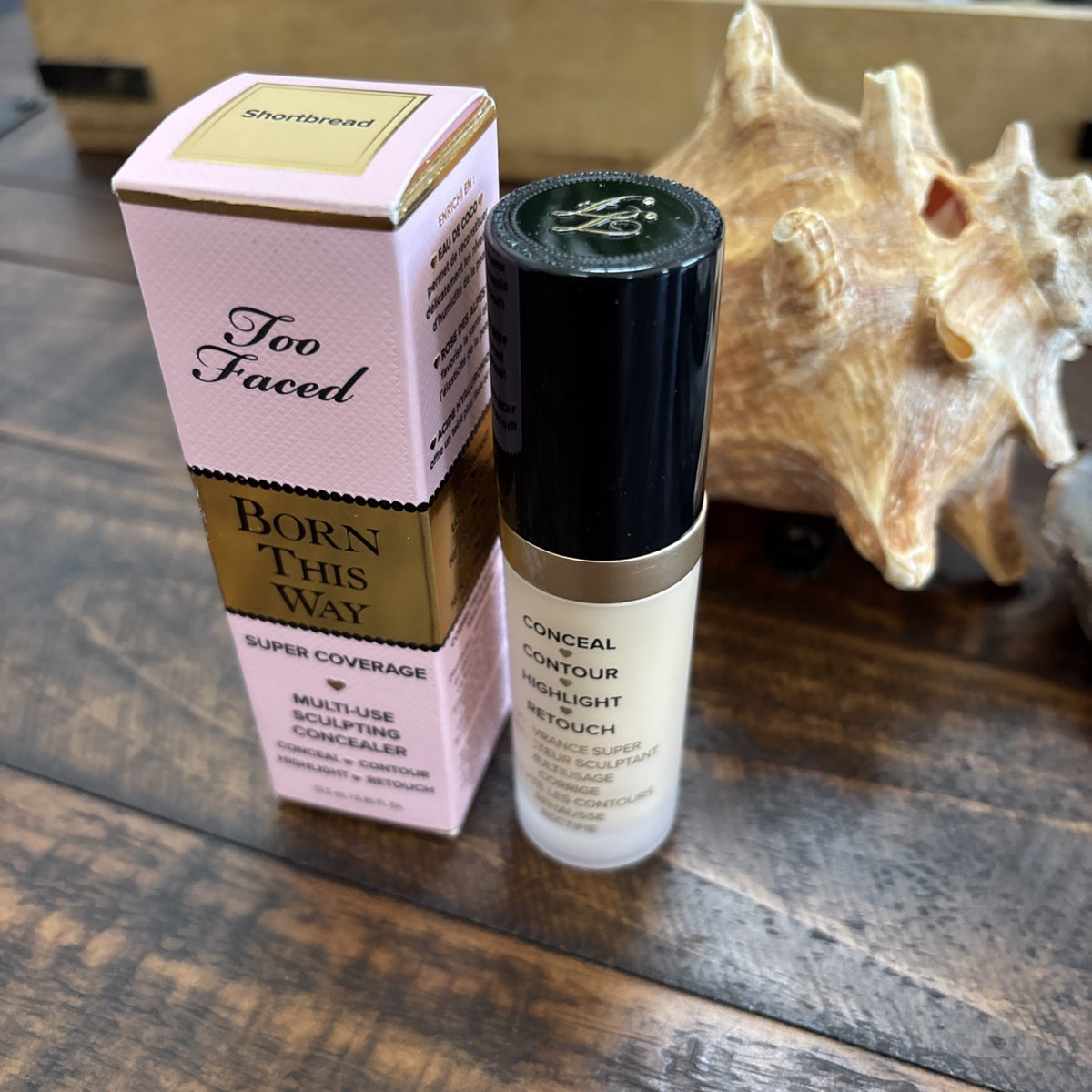 Too Faced Born This Way Super Coverage Concealer Shortbread 0.45 oz
