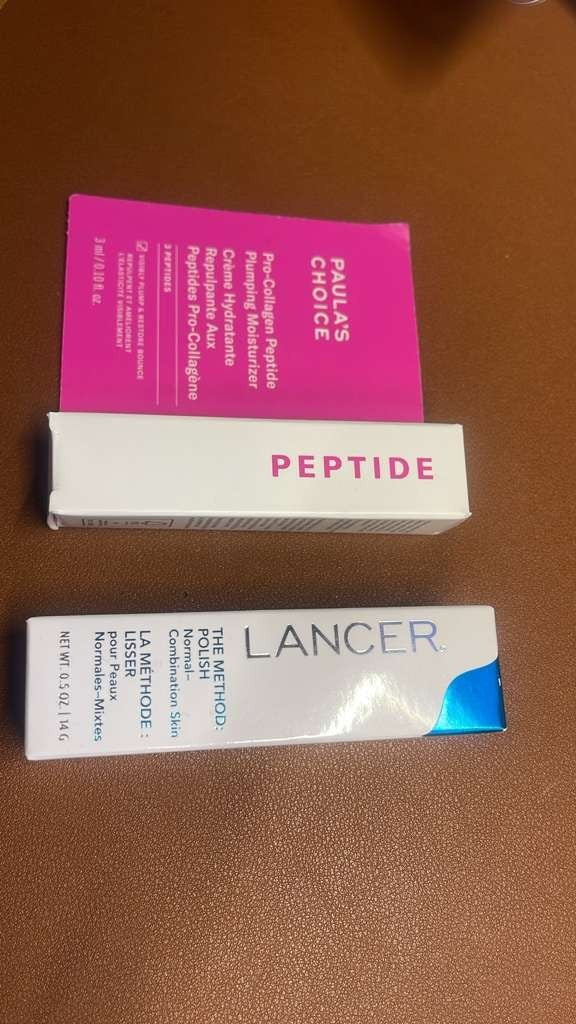 Lancer Polish 0.5oz + Paula’s Choice Peptide Moisturizer 3ml Skincare