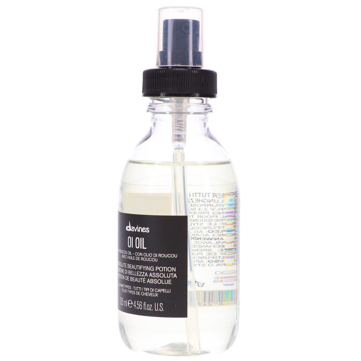 Davines OI Hair Oil 4.56 oz - Nourishing Light Styling Treatment for Dry & Frizzy Hair