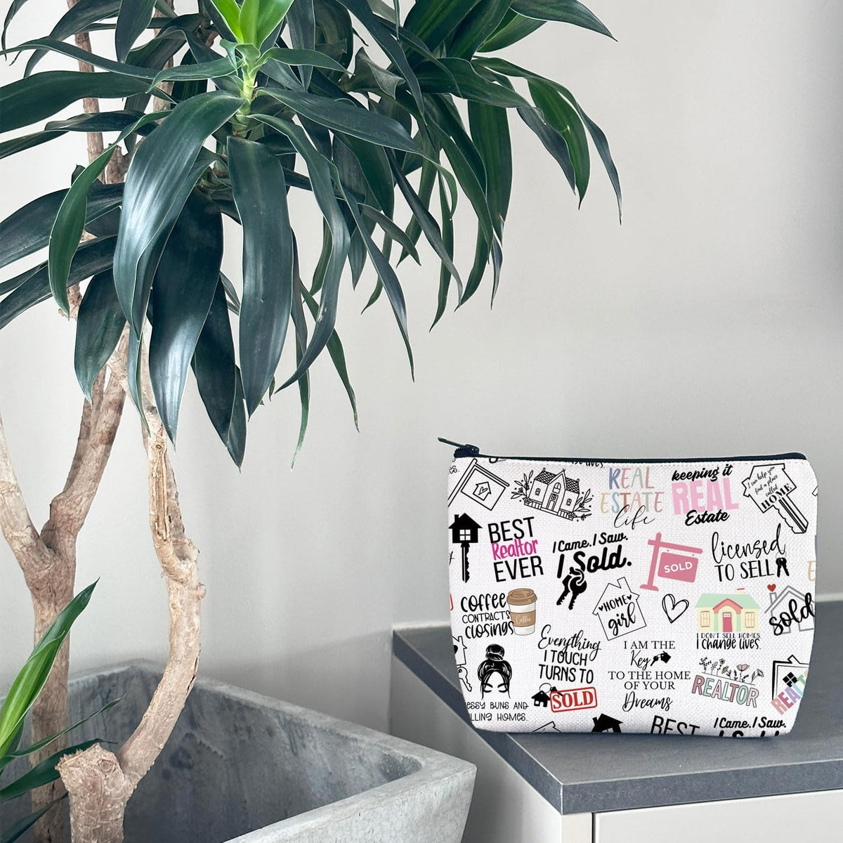Realtor Gift Sayings Real Estate Quotes Decor - Beige