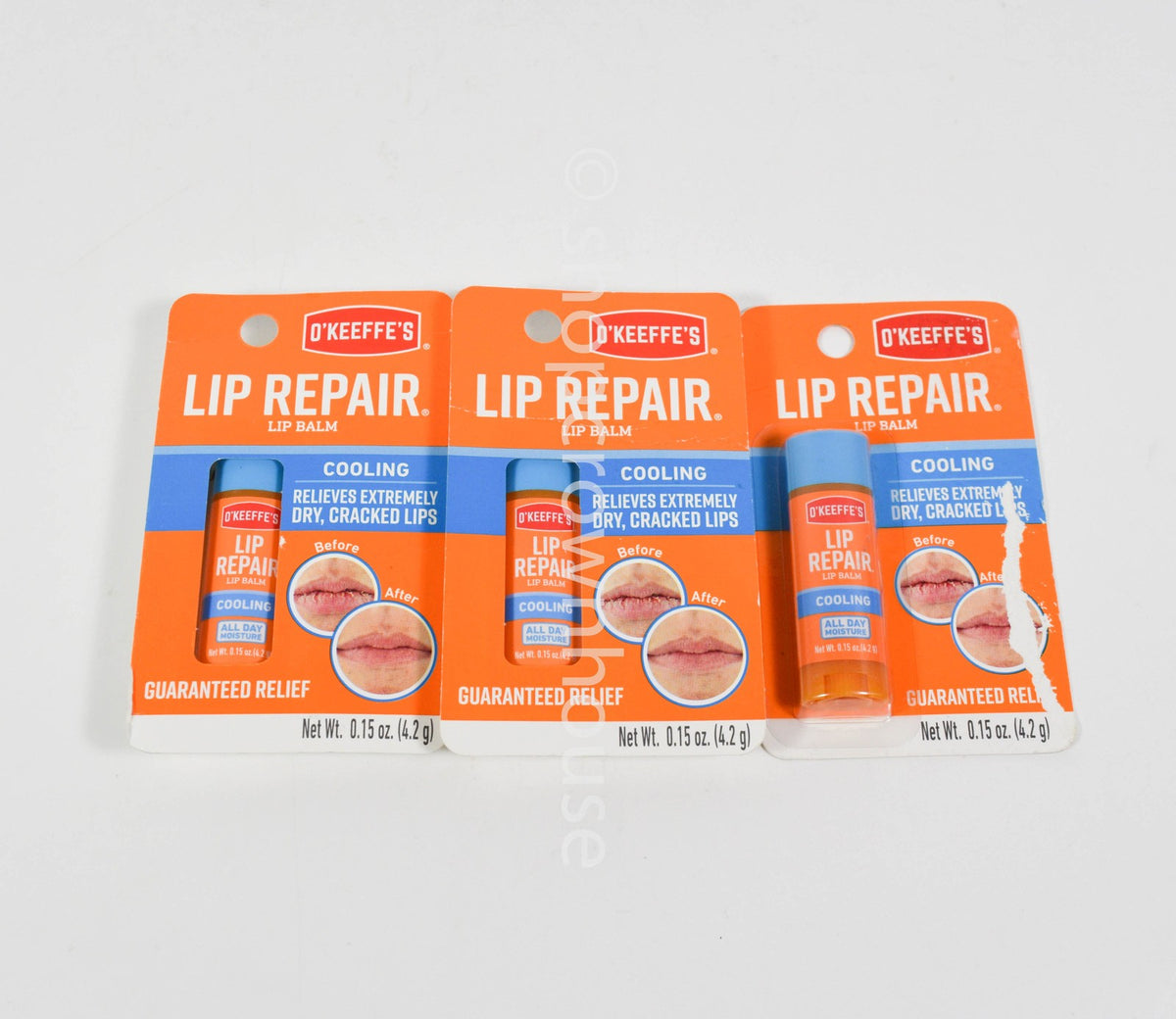 Cooling Lip Balm Set - Moisturizing & Soothing 3 Pack 0.15 oz