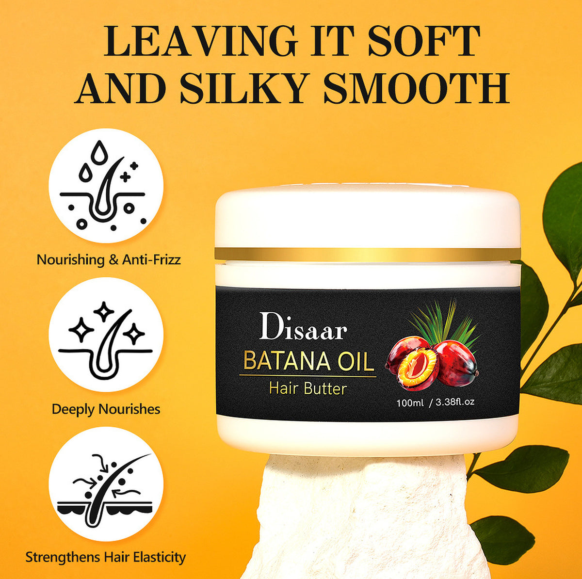 Disaar Beauty Batana Rosemary Shea Butter Hair Anti-Frizz Smooth 100ml