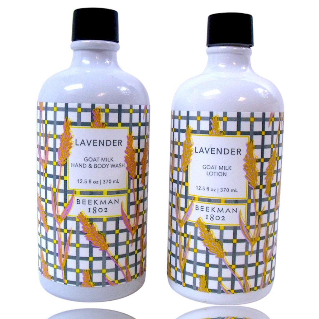 Lavender Goat Milk Hand & Body Wash & Lotion Combo – 12.5 oz