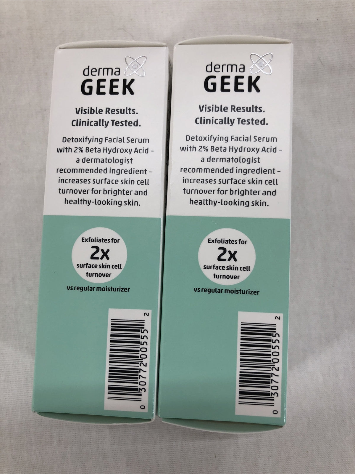 2-Pack Facial Serum with 2% Beta Hydroxy Acid - Clear Skin Treatment