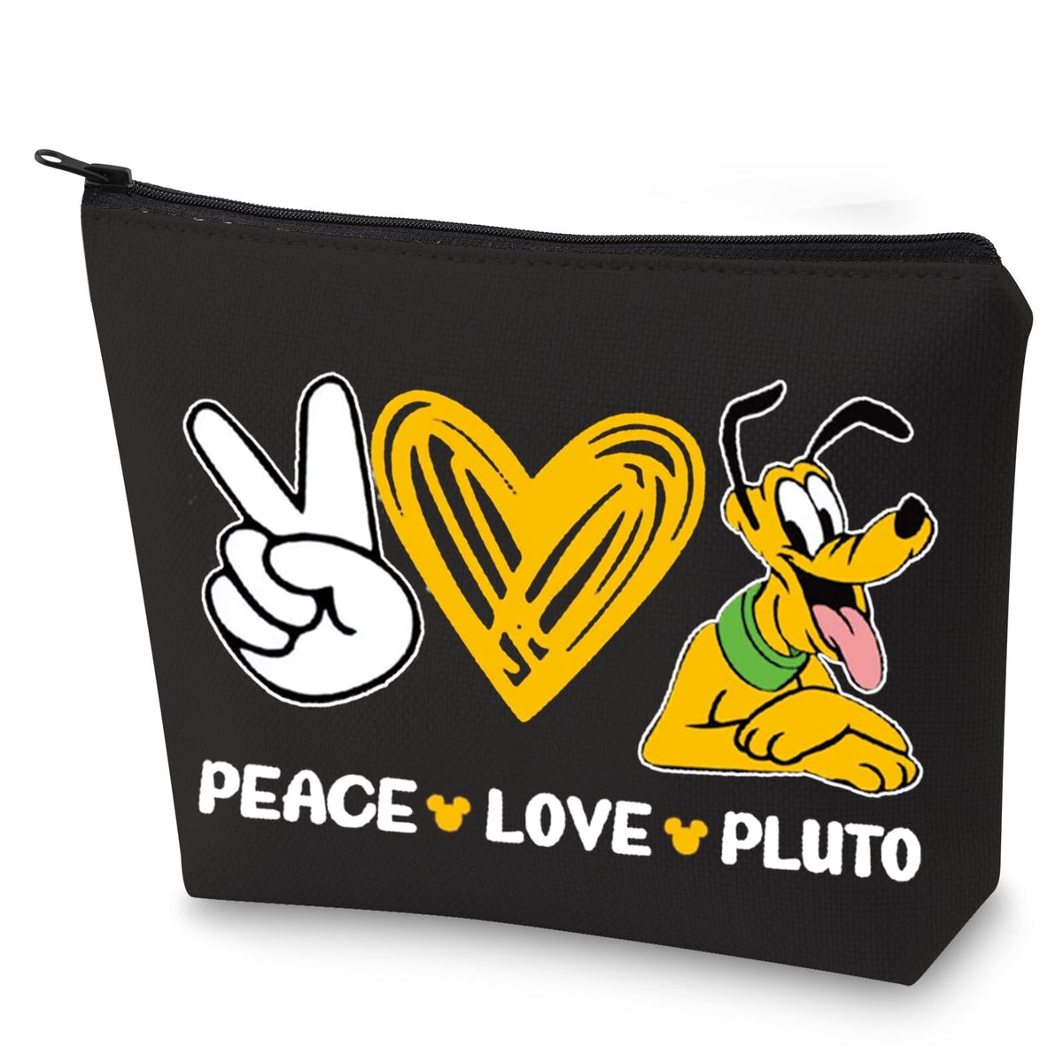 Cute Pluto Cosmetic Bag - Waterproof Makeup & Travel Pouch, Gifts for Dog Fans
