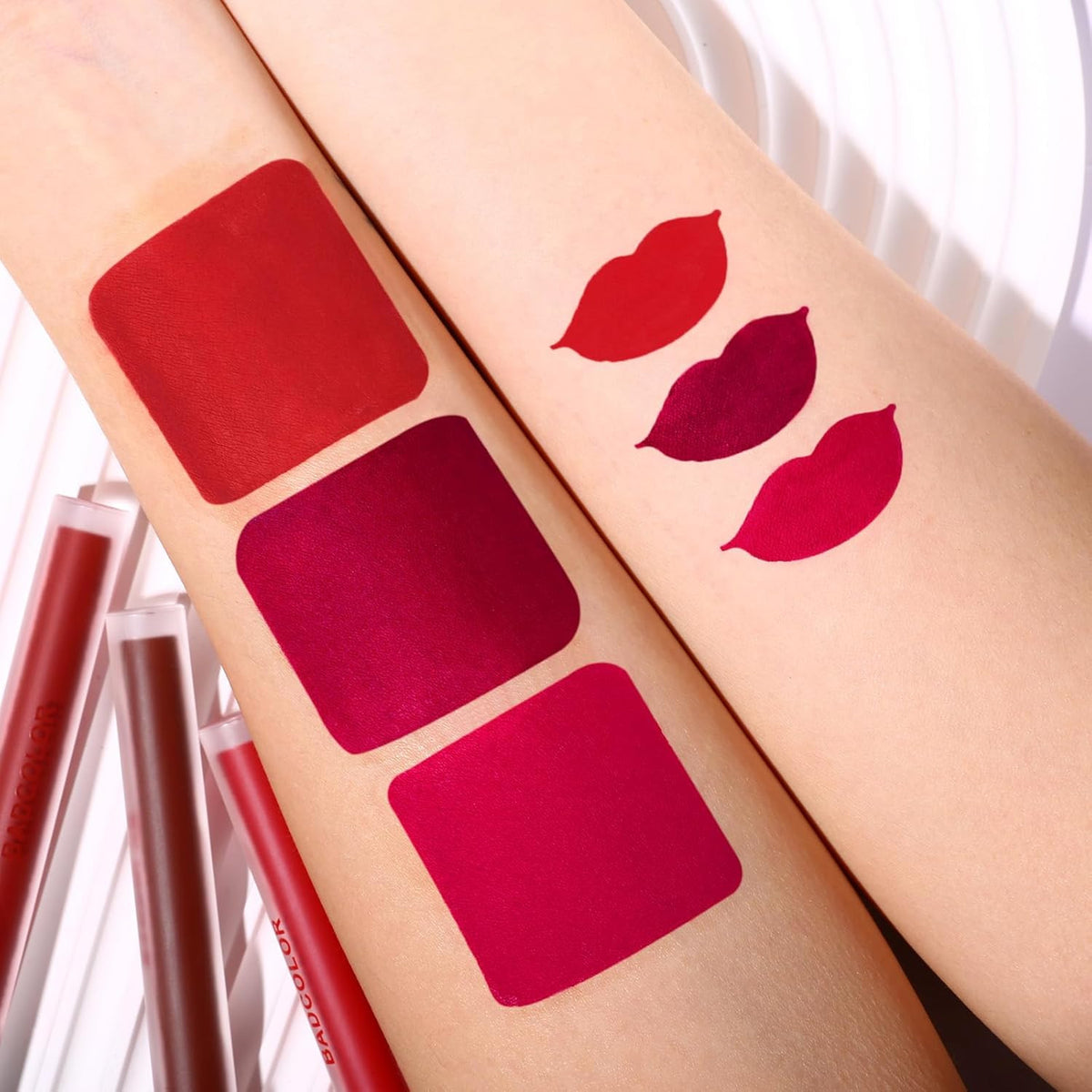 Matte Waterproof Liquid Lipstick Set - 3 Bold Colors for Cosplay & Glam