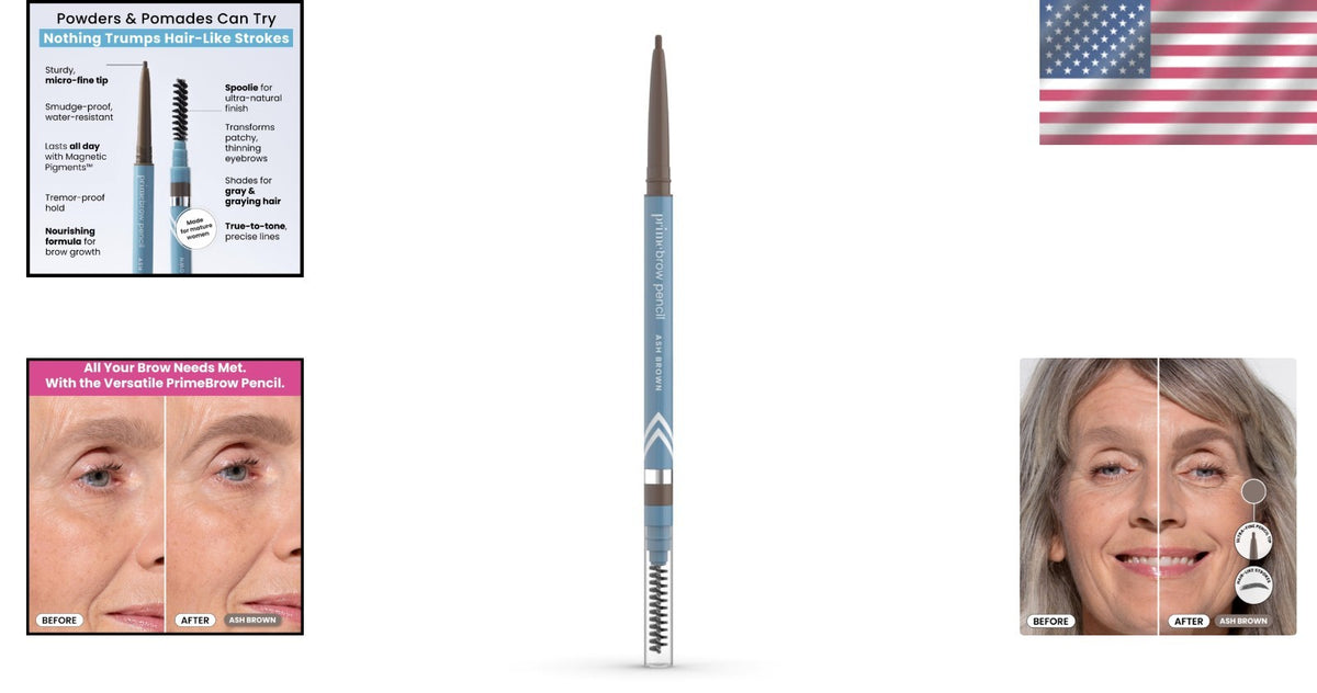 Eyebrow Pencil for Gray & Thinning Brows - Long-Lasting, Natural Finish