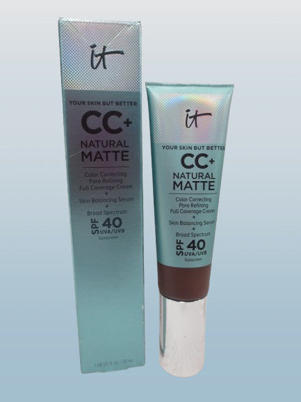 It Cosmetics CC+ Natural Matte Color Correcting SPF40 Deep Cool 1.08 oz