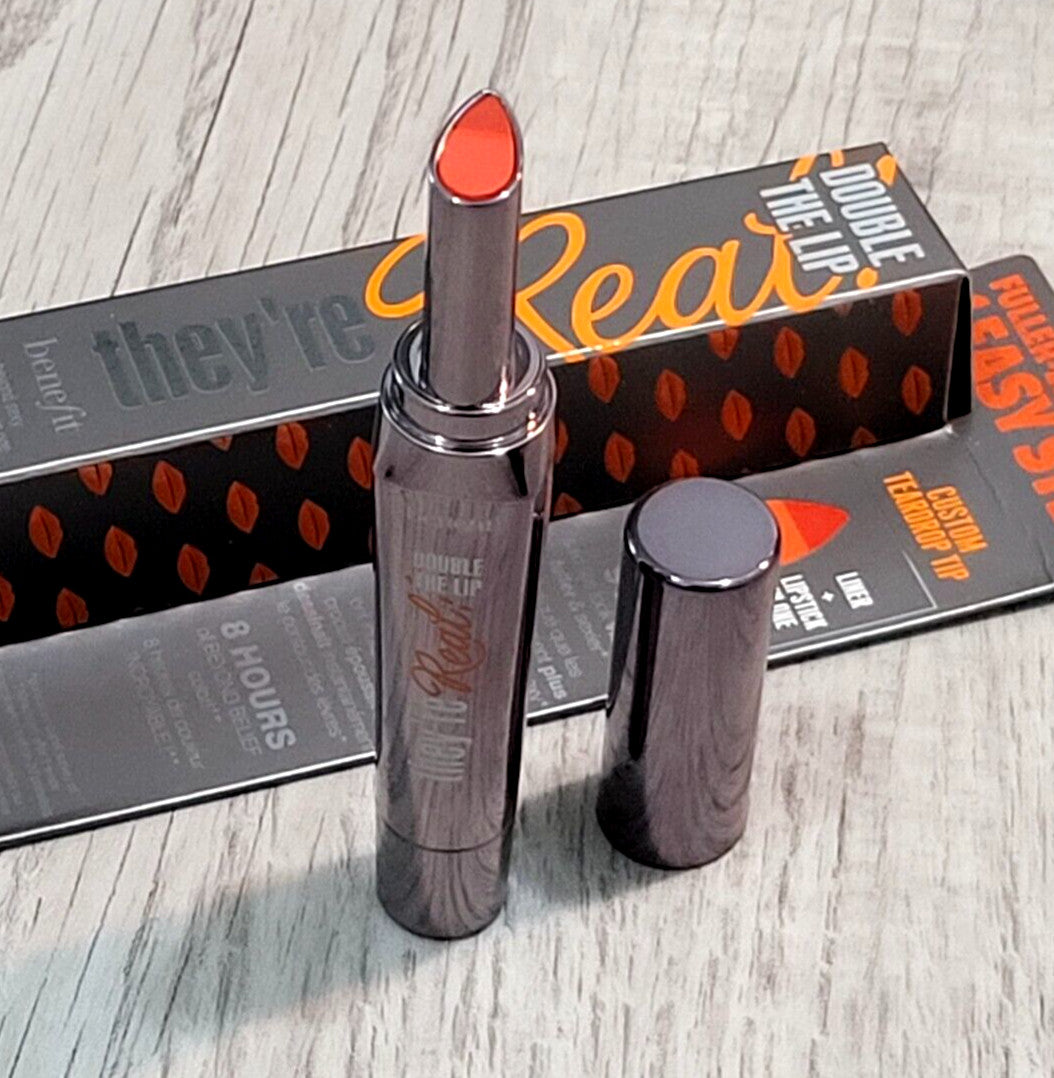 Lipstick & Lip Liner Duo - They’re Real! Double The Lip in Flame Game Orange