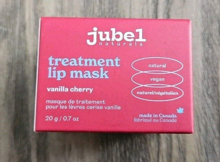 Natural Vanilla Cherry Lip Mask - 2 Pack, Hydrating & Vegan 20g