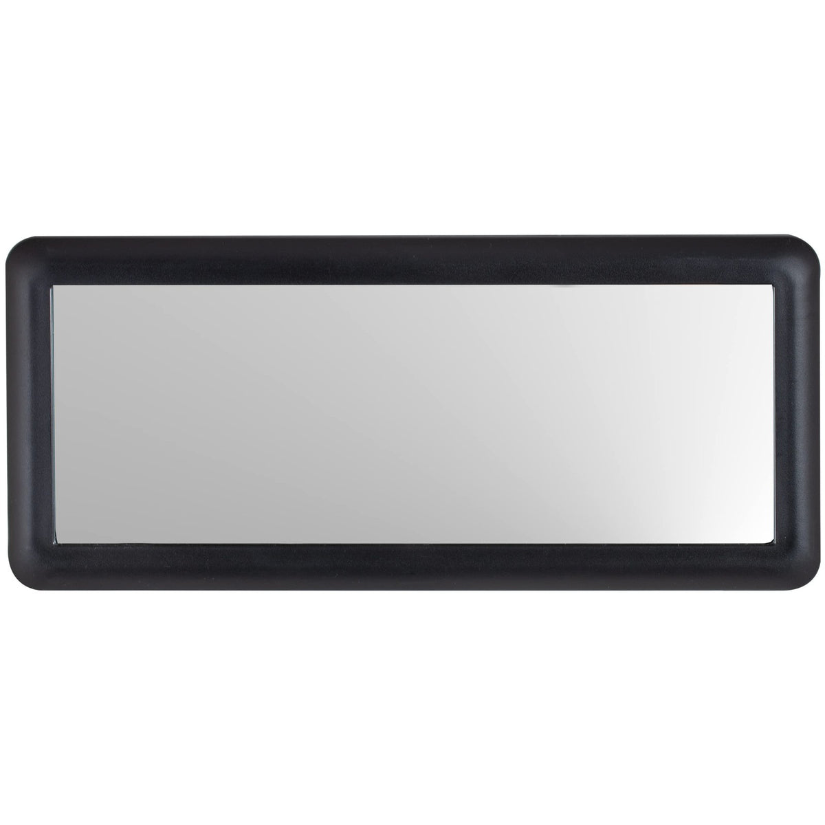 Car Visor Mirror Black Deluxe Easy Install Ergonomic Design