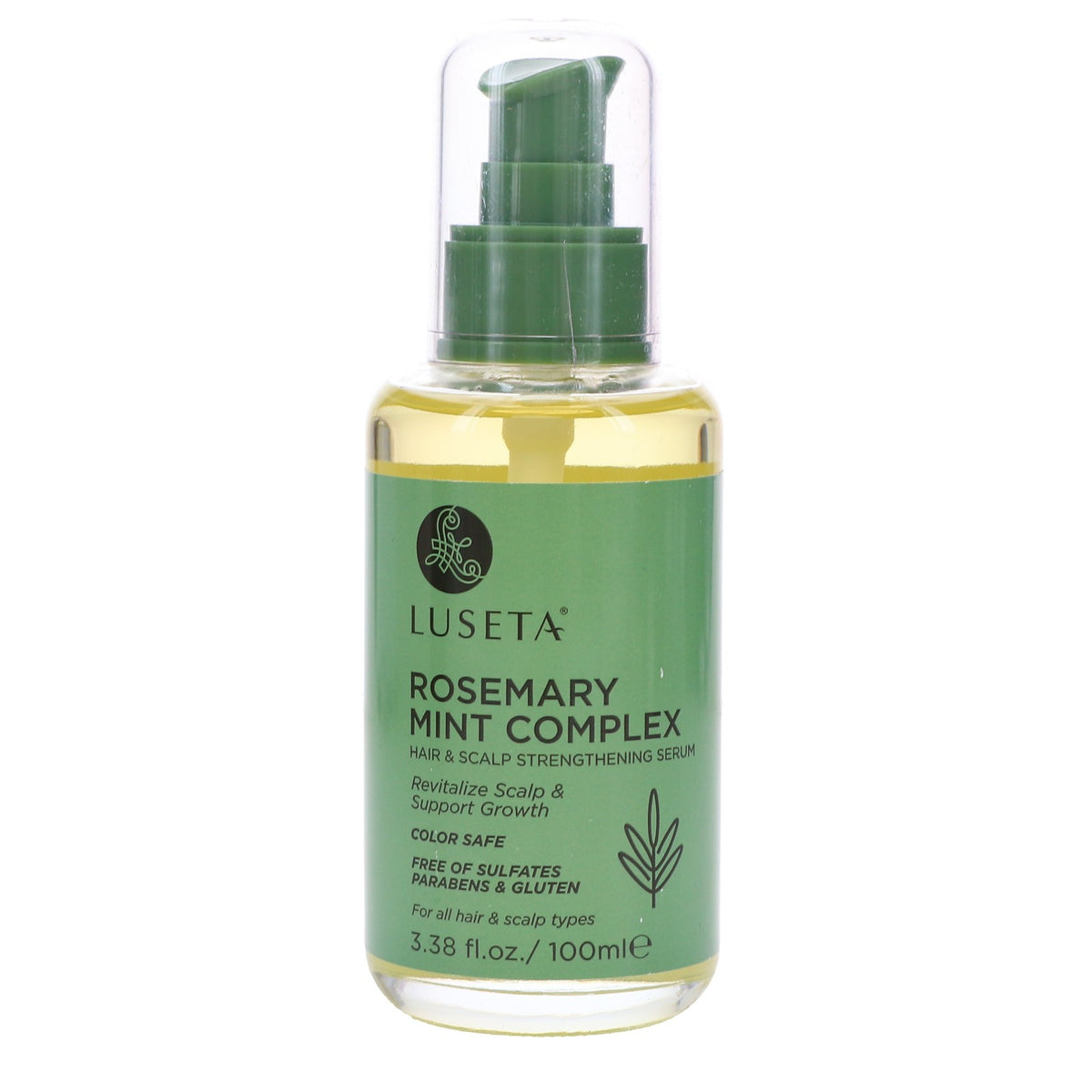 Luseta Rosemary Mint Hair & Scalp Serum - Nourishing Treatment for Hair Growth 3.4 oz