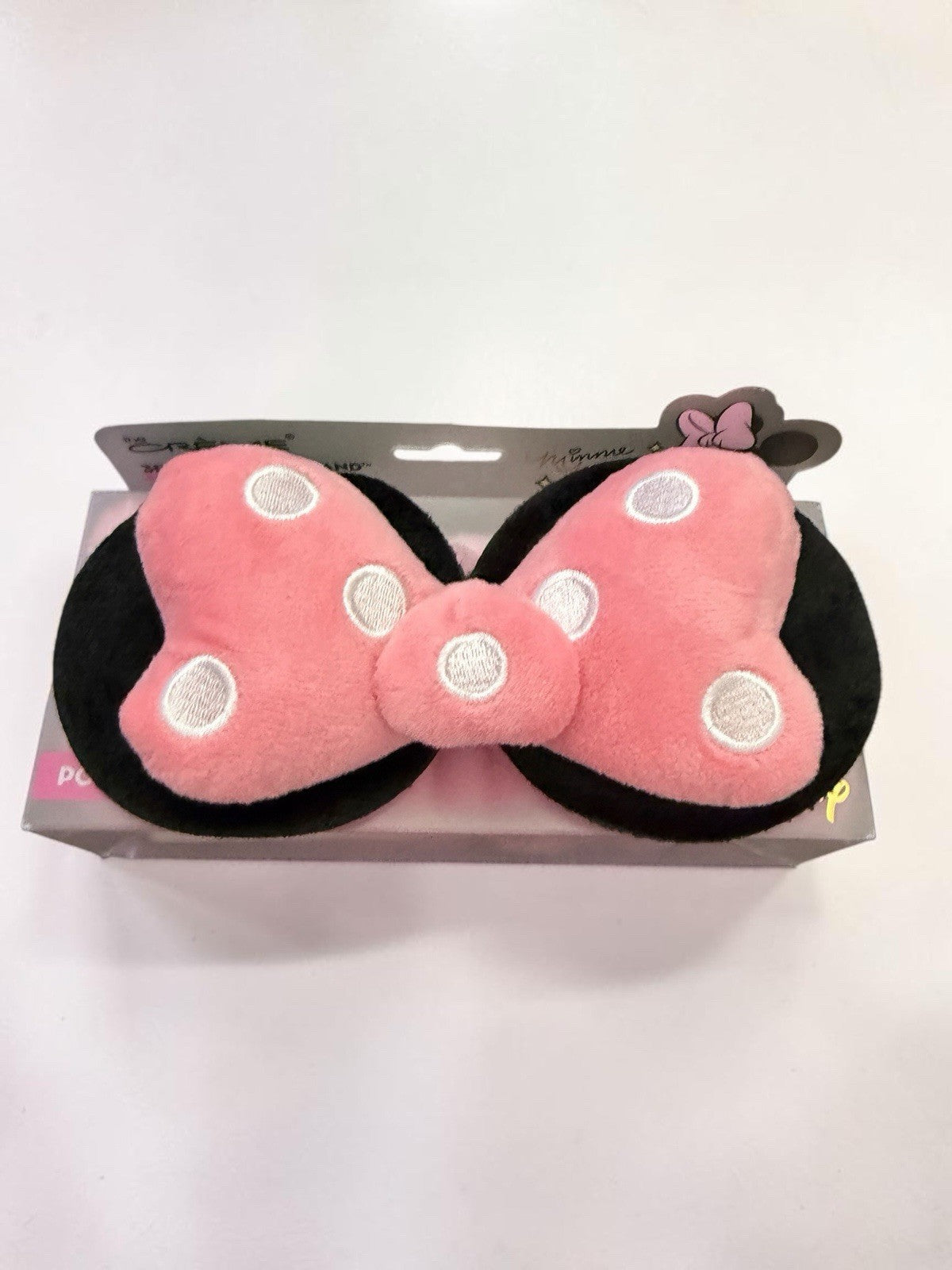 Makeup Bag Set with Minnie Mouse Press-On Nails & Spa Headband - 3 Pc