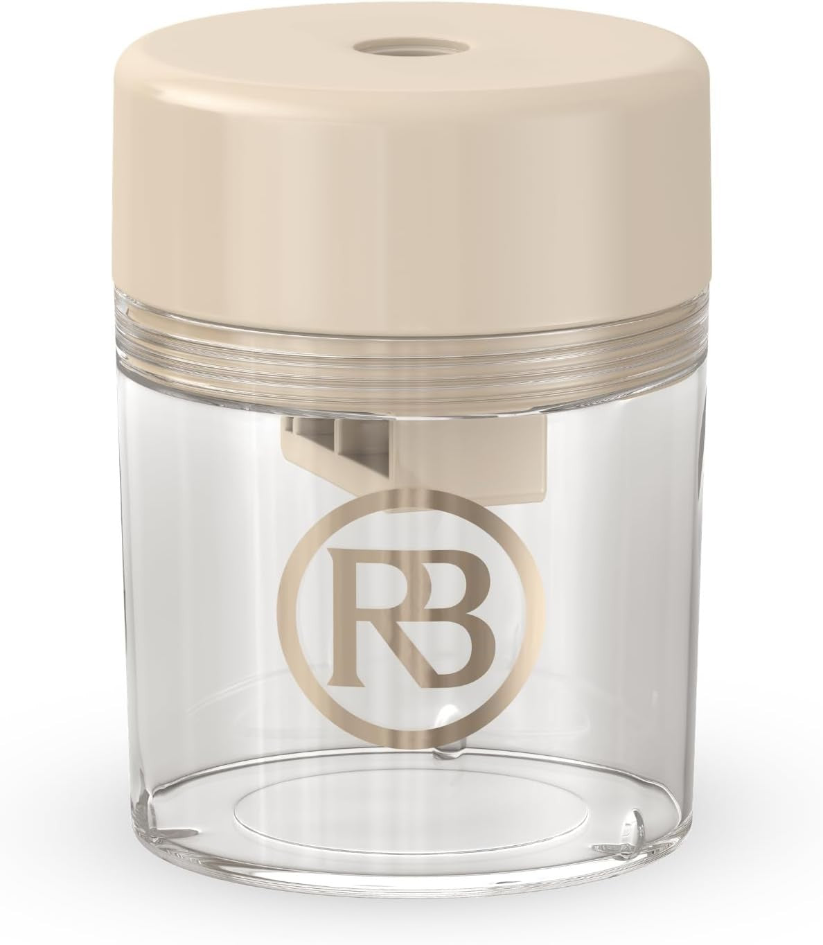Makeup Pencil Sharpener with German Blade & Mess Container for Lip, Eye & Brow Pencils