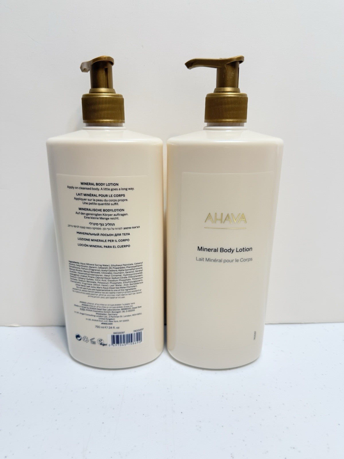 Dead Sea Mineral Body Lotion, 24 oz (750ml) - 2 Pack