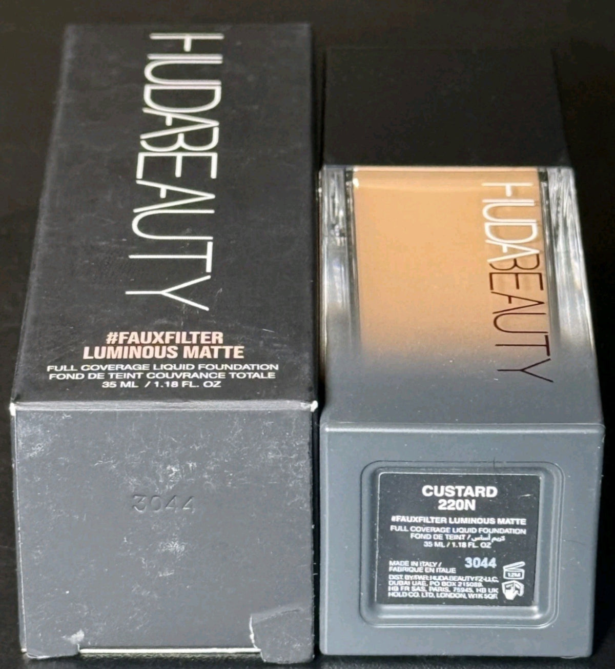 Liquid Foundation for Face - Luminous Matte Finish, 1.18 oz - CUSTARD 220N