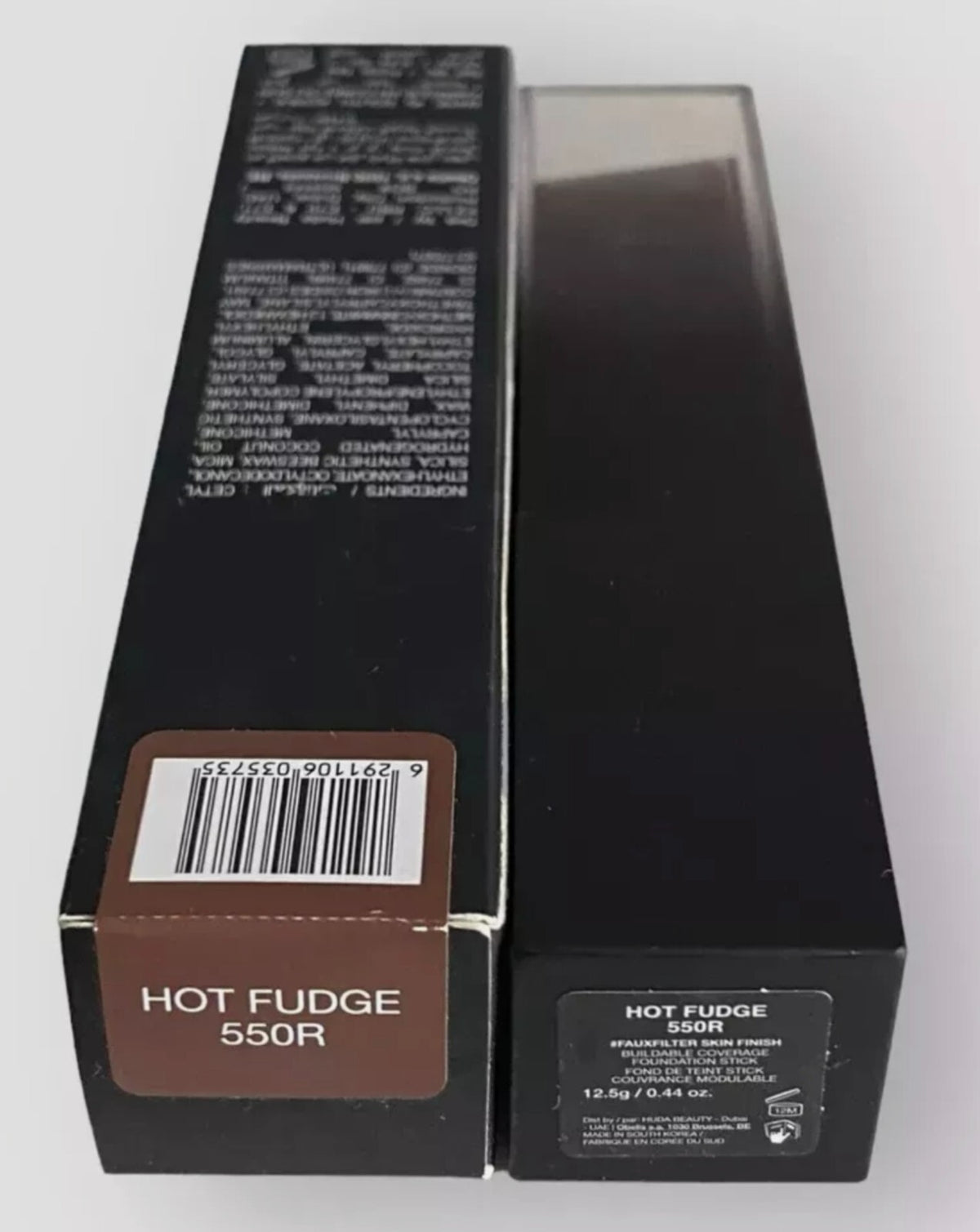 Huda Beauty Fauxfilter Skin Finish Foundation Stick Hot Fudge 550R - Full Size