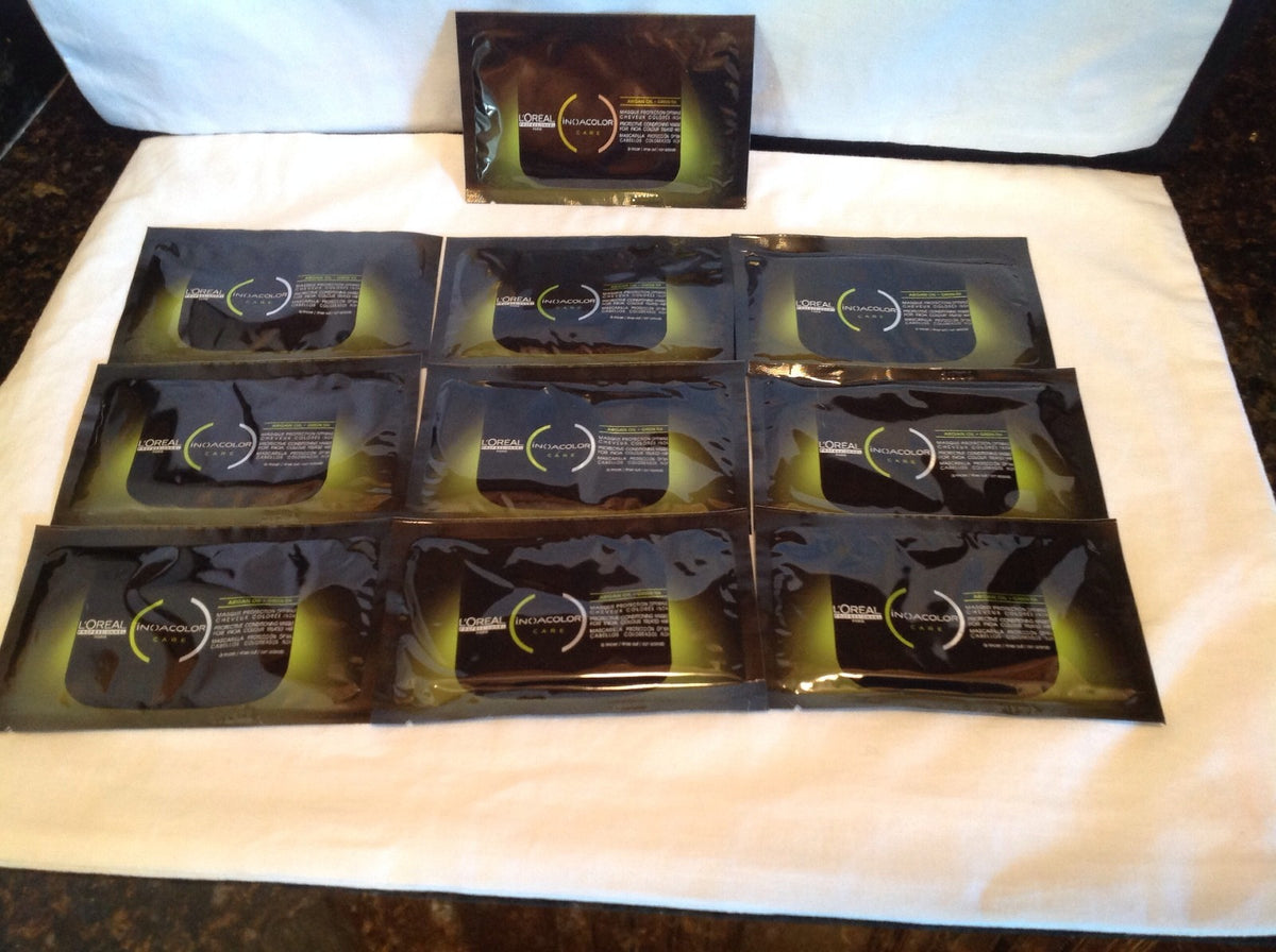 L'Oreal Inoacolor Care Argan Oil & Green Tea Protective Masque - 15ml Travel Pack of 10