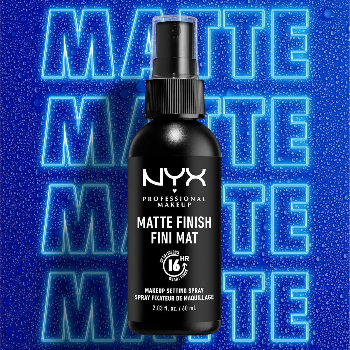 Matte Finish Setting Spray - Long Lasting Makeup Mist, Shine Control, 2 fl oz