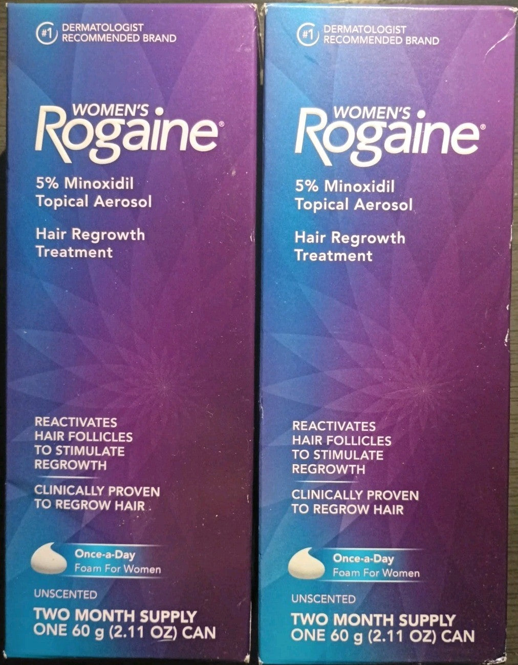 Women's Rogaine 5% Minoxidil Foam - 2 Month Supply (2 Pack)