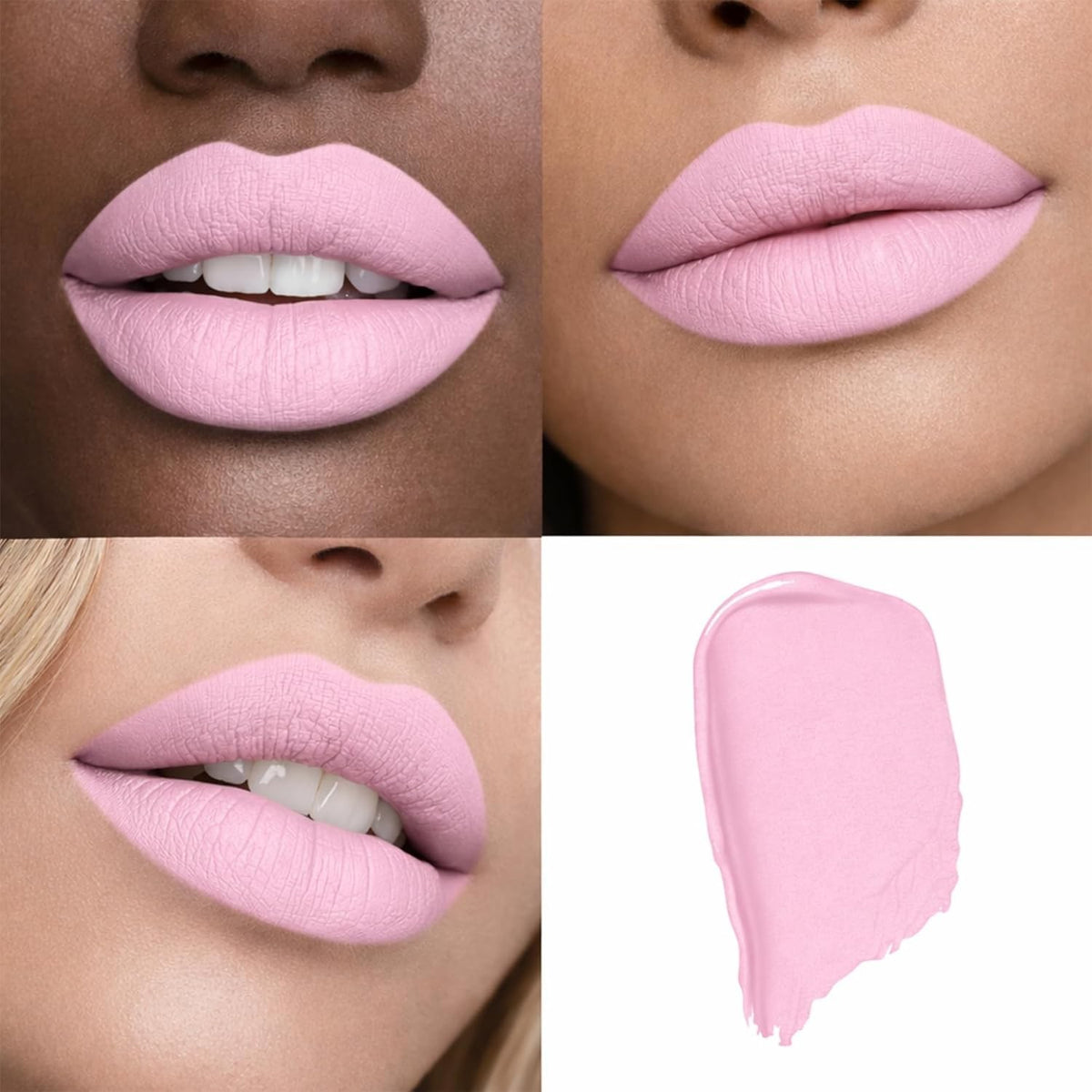 Matte Lipstick in Cool Pink - Long-Wear Transfer-Resistant & Cruelty-Free