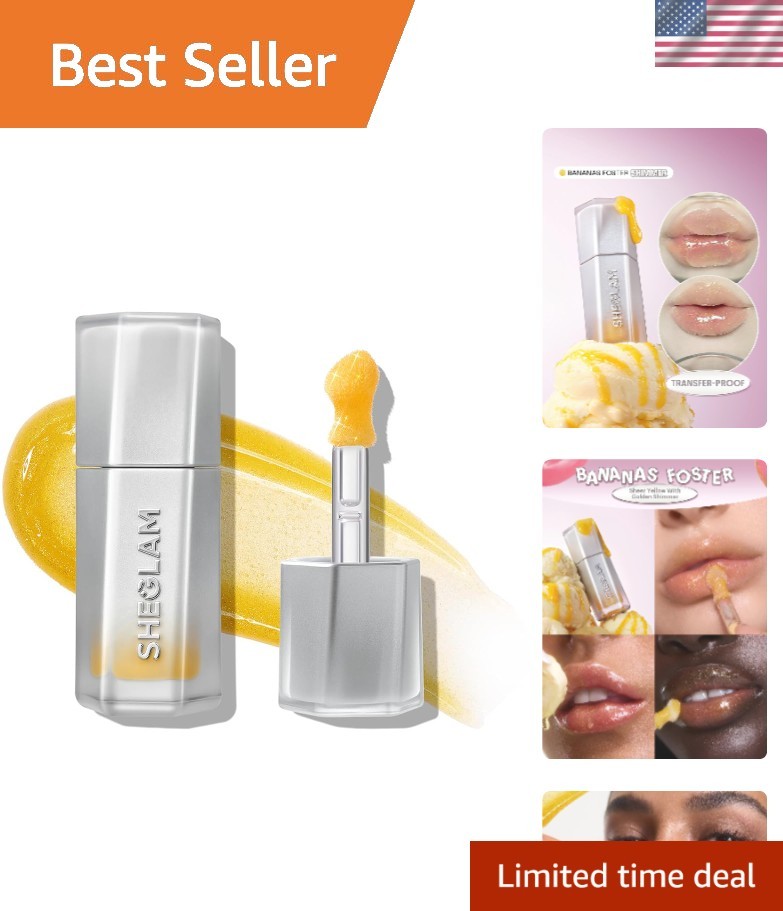 High Shine Transfer-Resistant Lip Gloss - Luxurious Bananas Foster