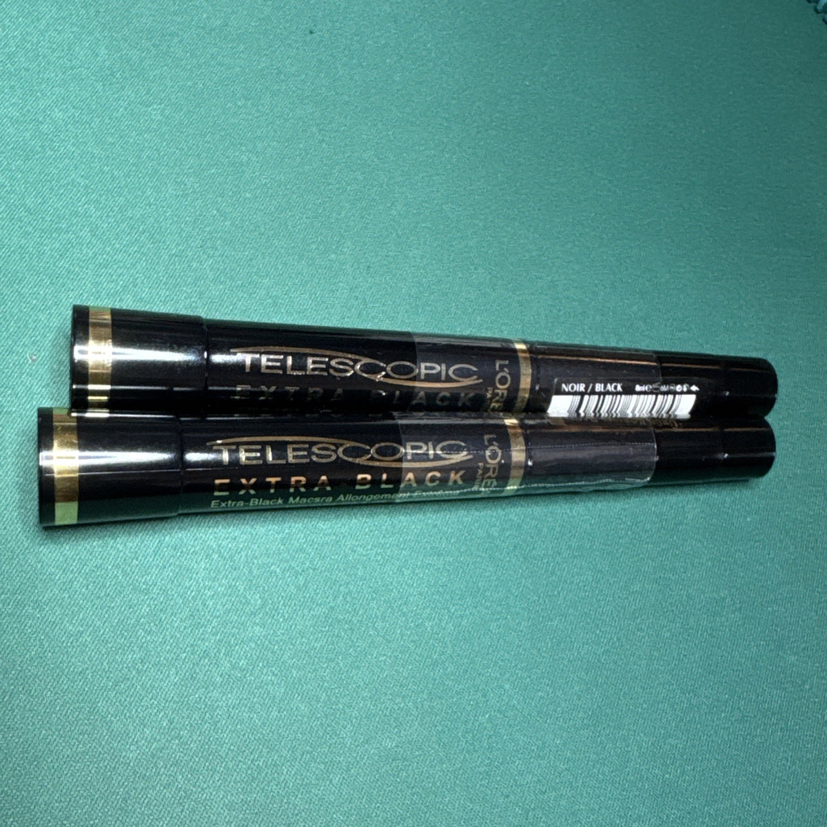 2 Pack Waterproof Black Mascara - Long-Lasting & Volumizing Eyelash Makeup