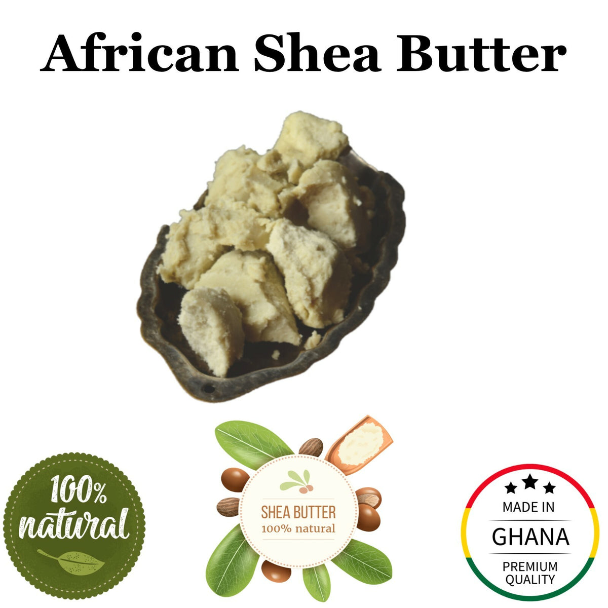 Raw African Shea Butter - 100% Natural Unrefined