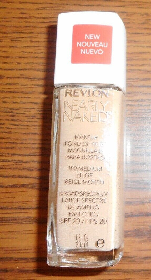 Face Makeup Foundation - Revlon Nearly Naked 1 Fl Oz for Natural Look