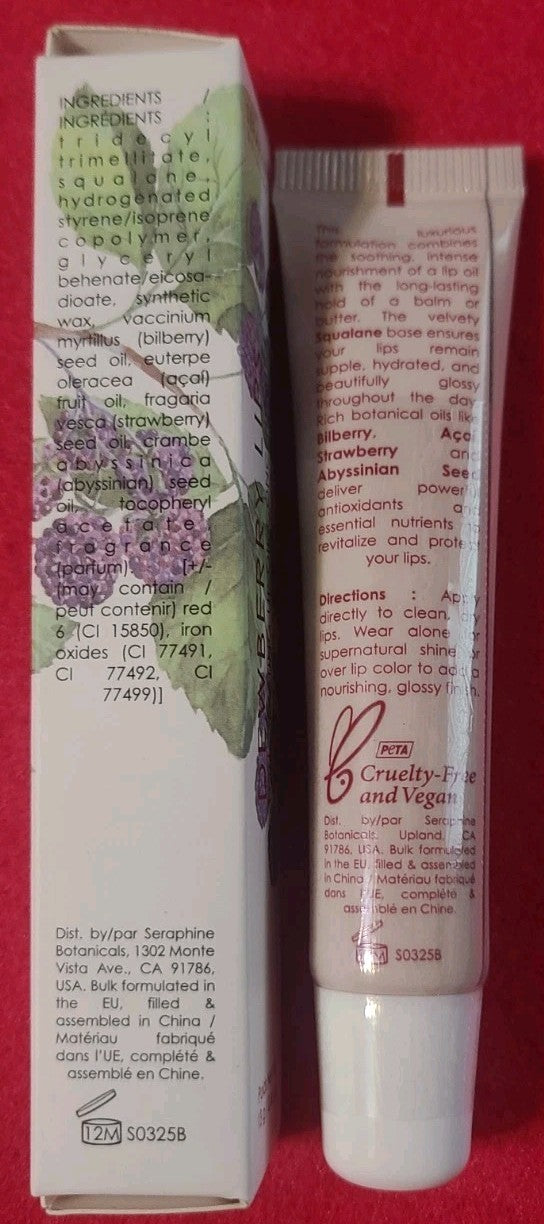 Seraphine Dewberry Lip Oil Ruby Jelly Long Lasting Lip Treatment 0.46 oz