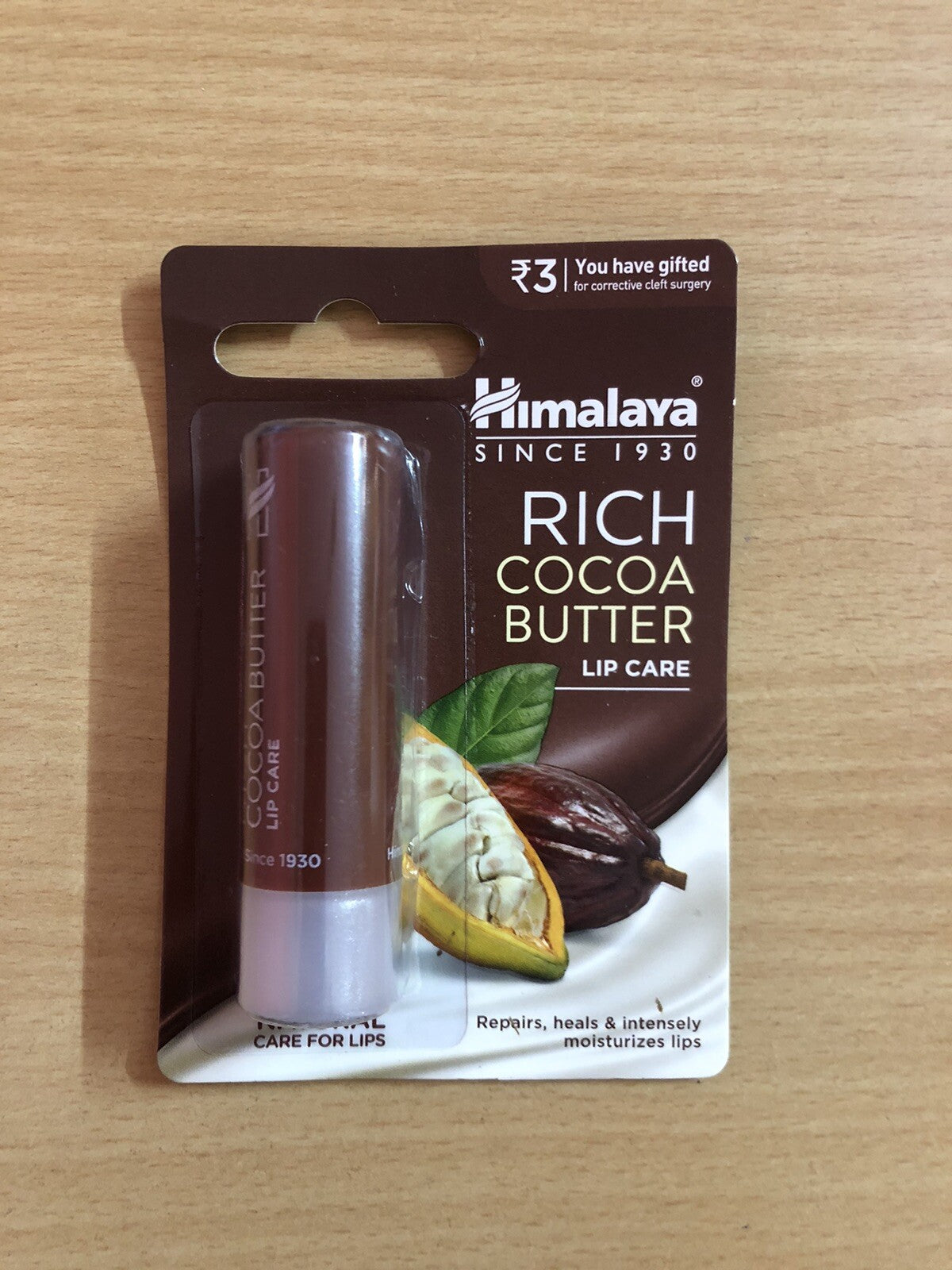 Himalaya Herbal Cocoa Butter Lip Balm Set - Moisturizing Lip Care, 4.5g x3