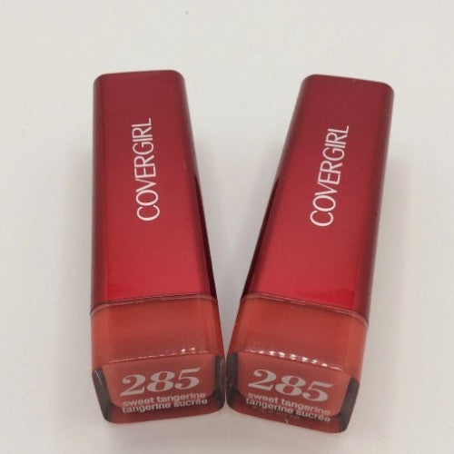 CoverGirl Colorlicious Lipstick Sweet Tangerine 285, 0.12 oz – Lot of 2