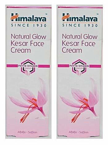 Himalaya Natural Glow Kesar Face Cream with Saffron & Alfalfa - 25g, Pack of 2