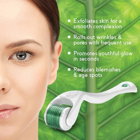 Micro Needle Derma Roller for Face Anti-Aging 0.5mm with 540 Titanium Needles
