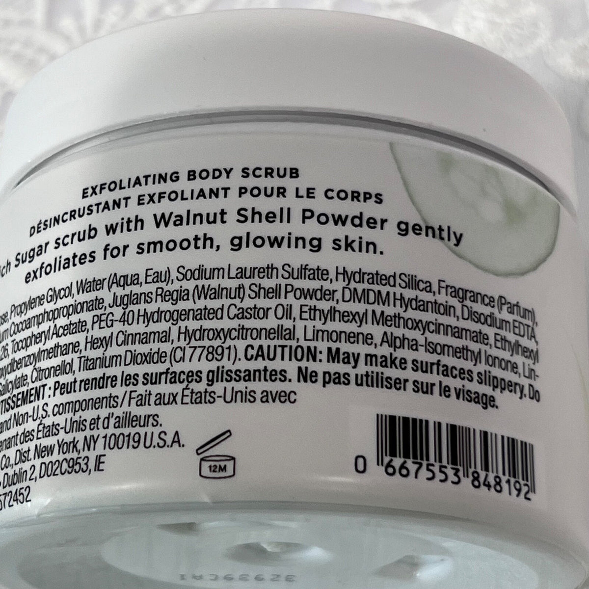 Victoria's Secret Cucumber & Green Tea Refresh Sugar Exfoliating Body