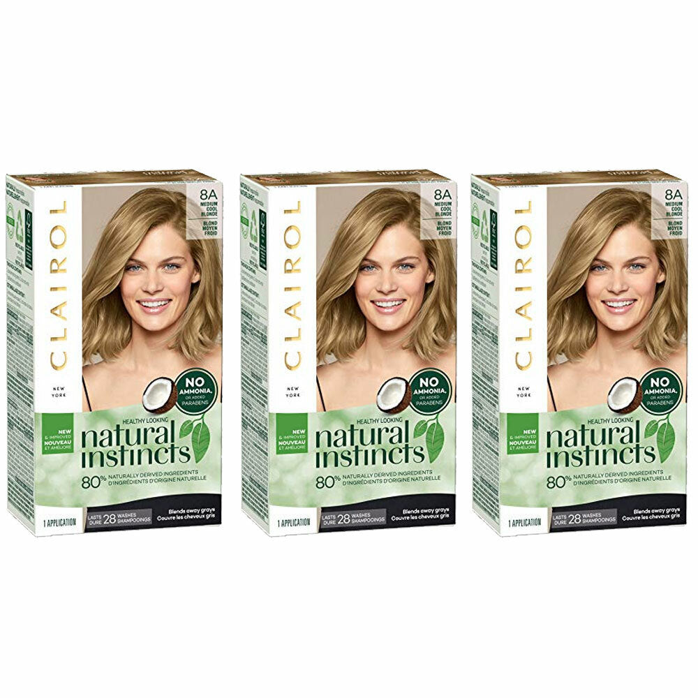 Natural Instincts Non-Permanent Hair Color - 8A Medium Cool Blonde