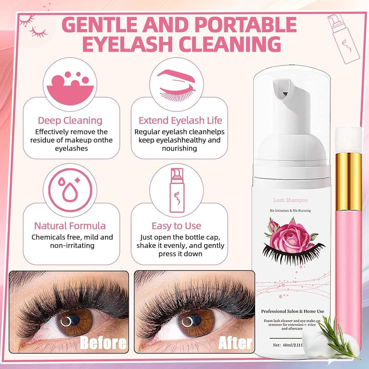 DIY Eyelash Extension Kit with 802 High-Quality Lash Clusters & Tools
