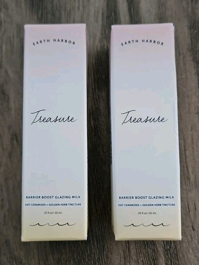 Earth Harbor Treasure Barrier Boost Glazing Milk 0.33 fl oz - 2 Pack