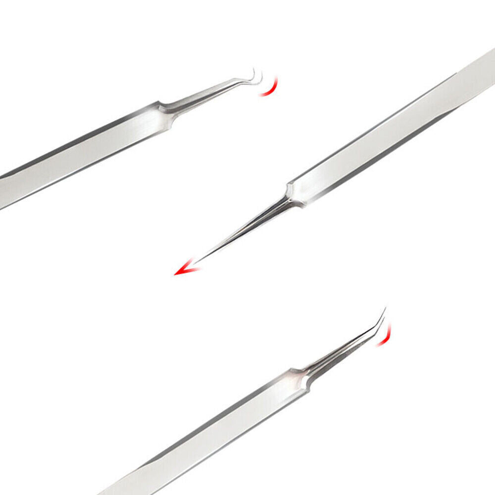 Blackhead Remover Tweezers Set - Pimple Blemish Extraction Tools