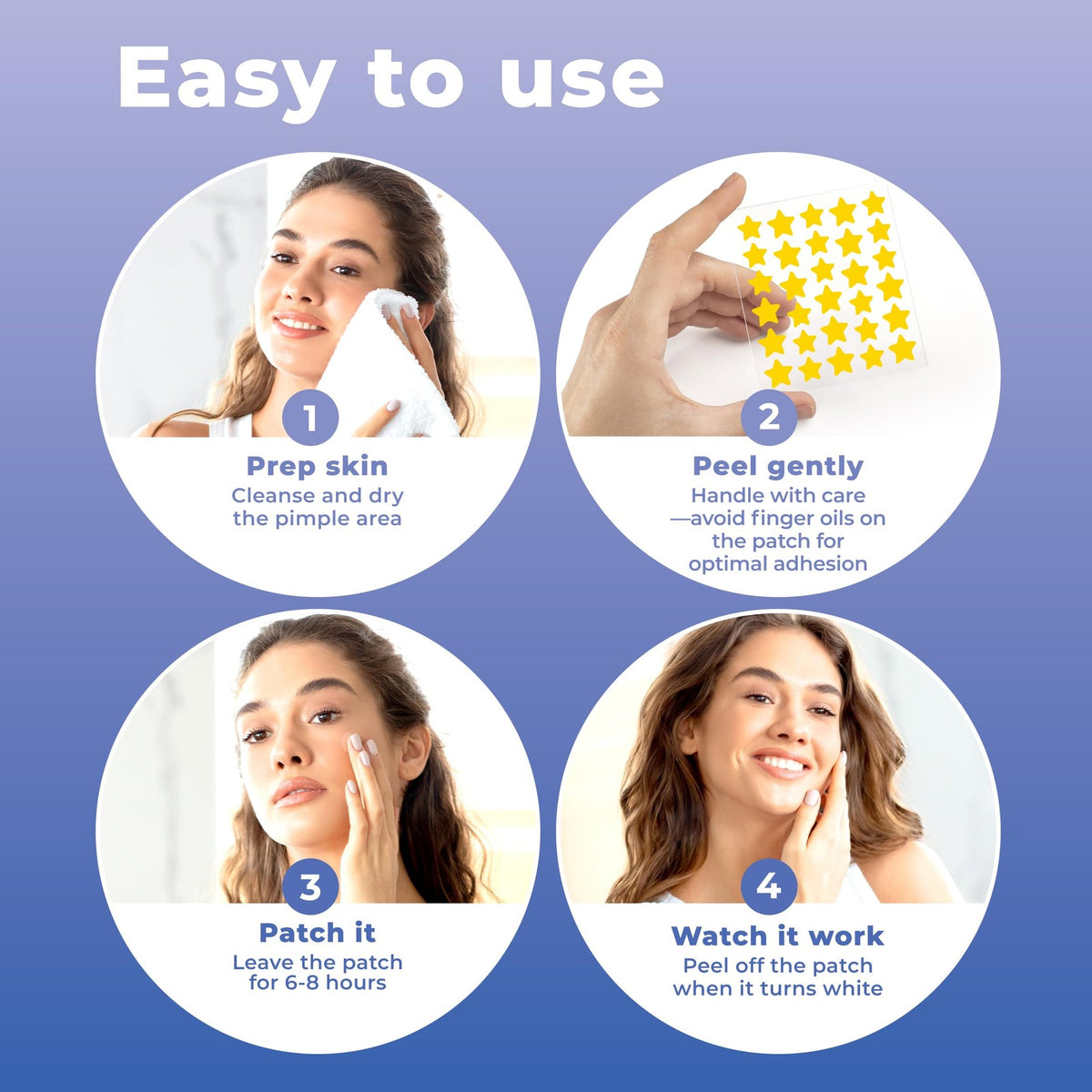 Star Pimple Patches for Face - 240 Hydrocolloid Acne Patches