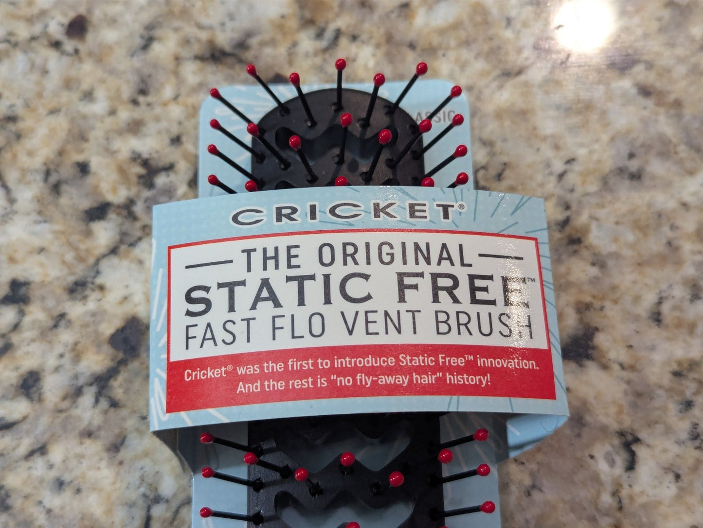 Static Free Fast Flo Vent Hair Brush - Classic Black