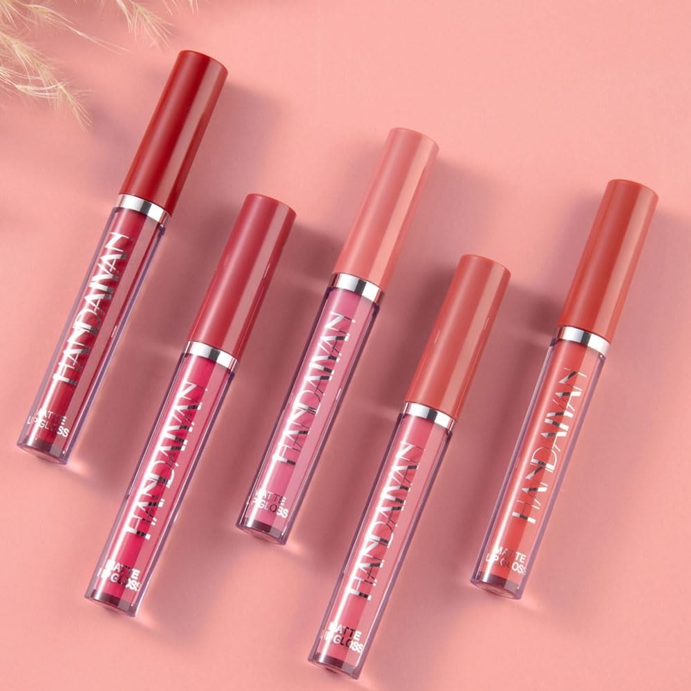 Matte Liquid Lipstick Set - Long Lasting, Moisturizing, 3 Shades