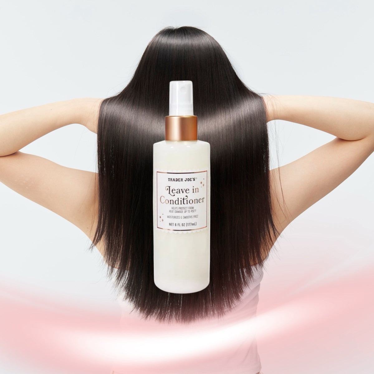 Trader Joe's Leave-In Conditioner with Heat Protection up to 450°F - 6 fl oz (2 Pack)