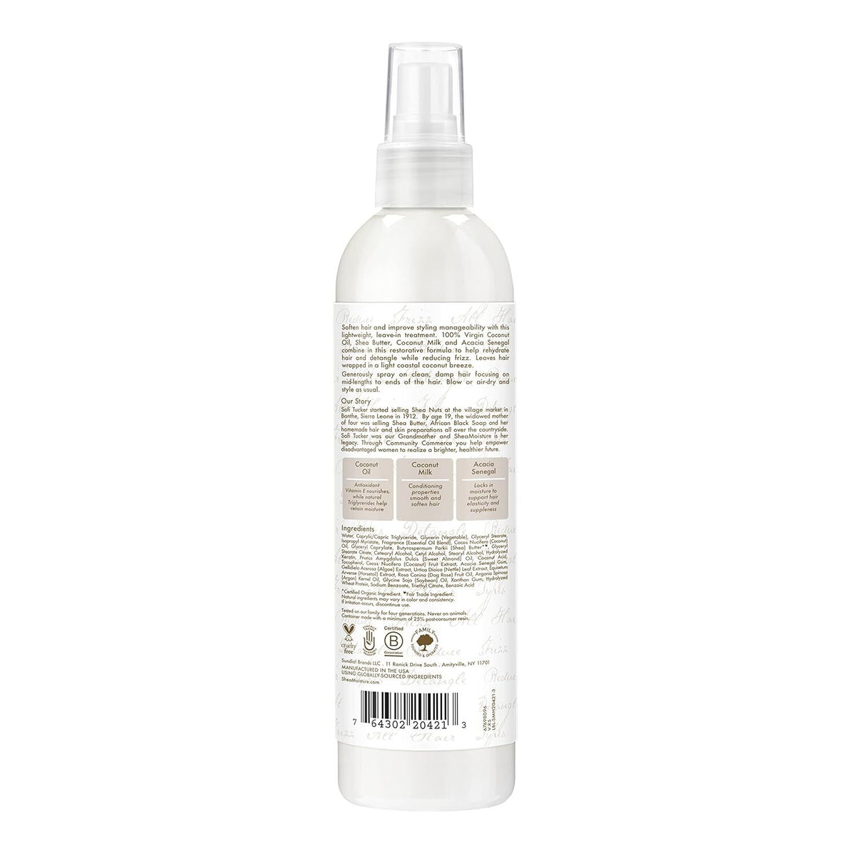 Daily Hydration Leave-In Hair Conditioner with Coconut Milk & Senegal Acacia - 8oz