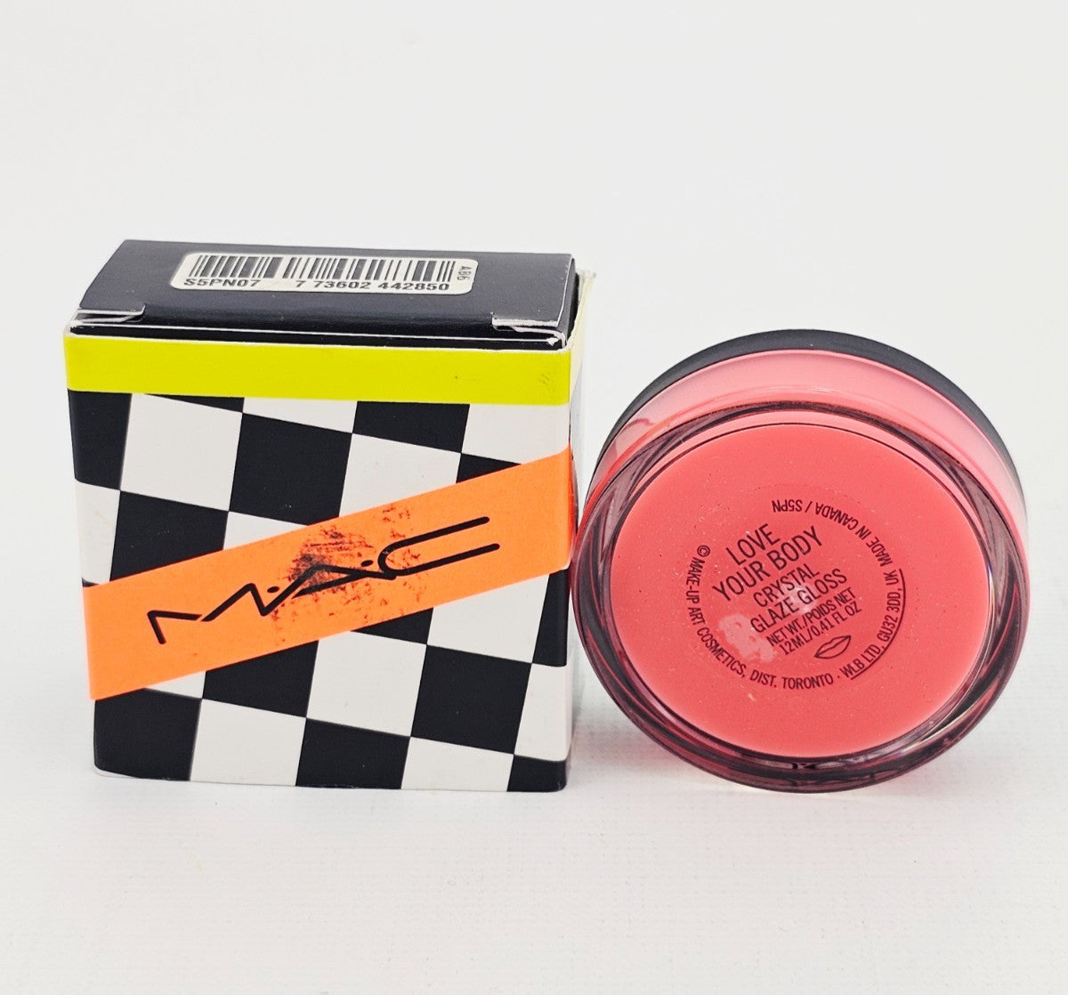 MAC Lip Gloss Love Your Body Pink Crystal Glaze Lip Shine