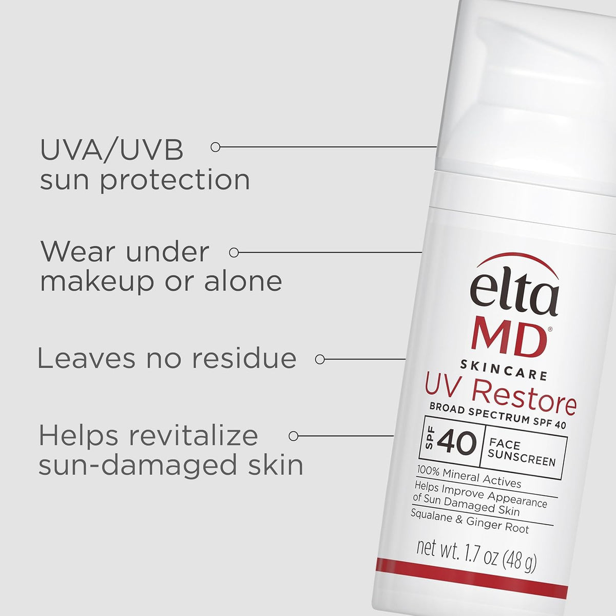 UV Restore Broad Spectrum SPF40 Face Sunscreen 1.7oz