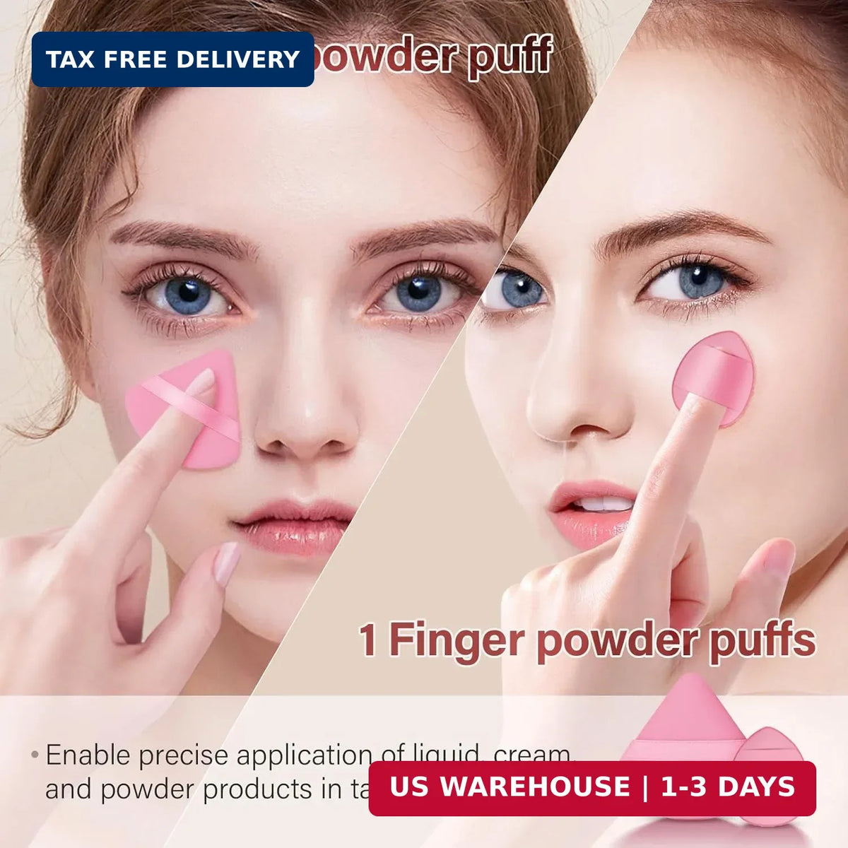 Professional Makeup Brush Set 26 Pcs with Sponges & Puffs - Flawless Finish